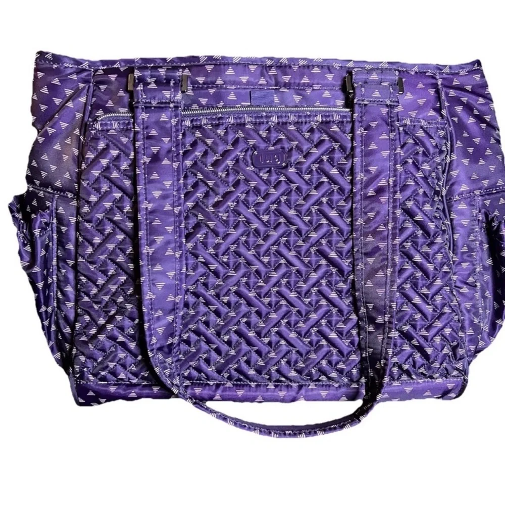 New Lug Cabby RFID Tote In Triangle Concord Purple